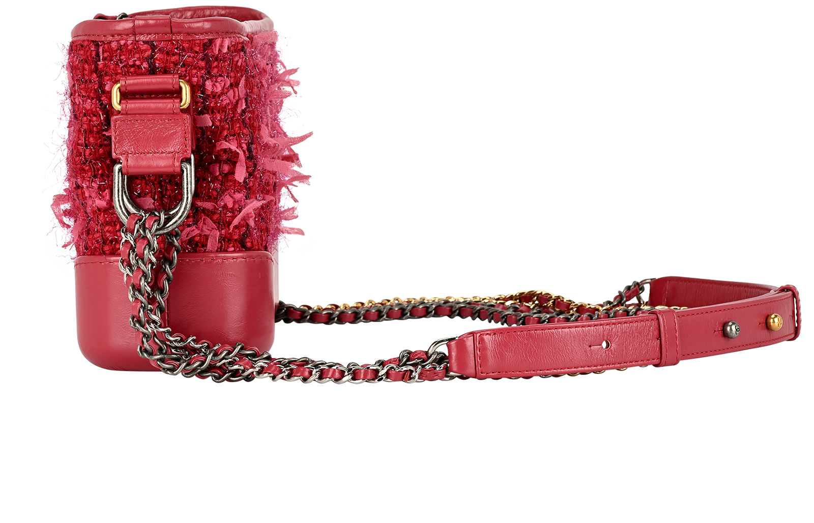 Small Gabrielle Hobo, &pound;1,800, Handbags, Pink, Fabric/Leather, Bottom view